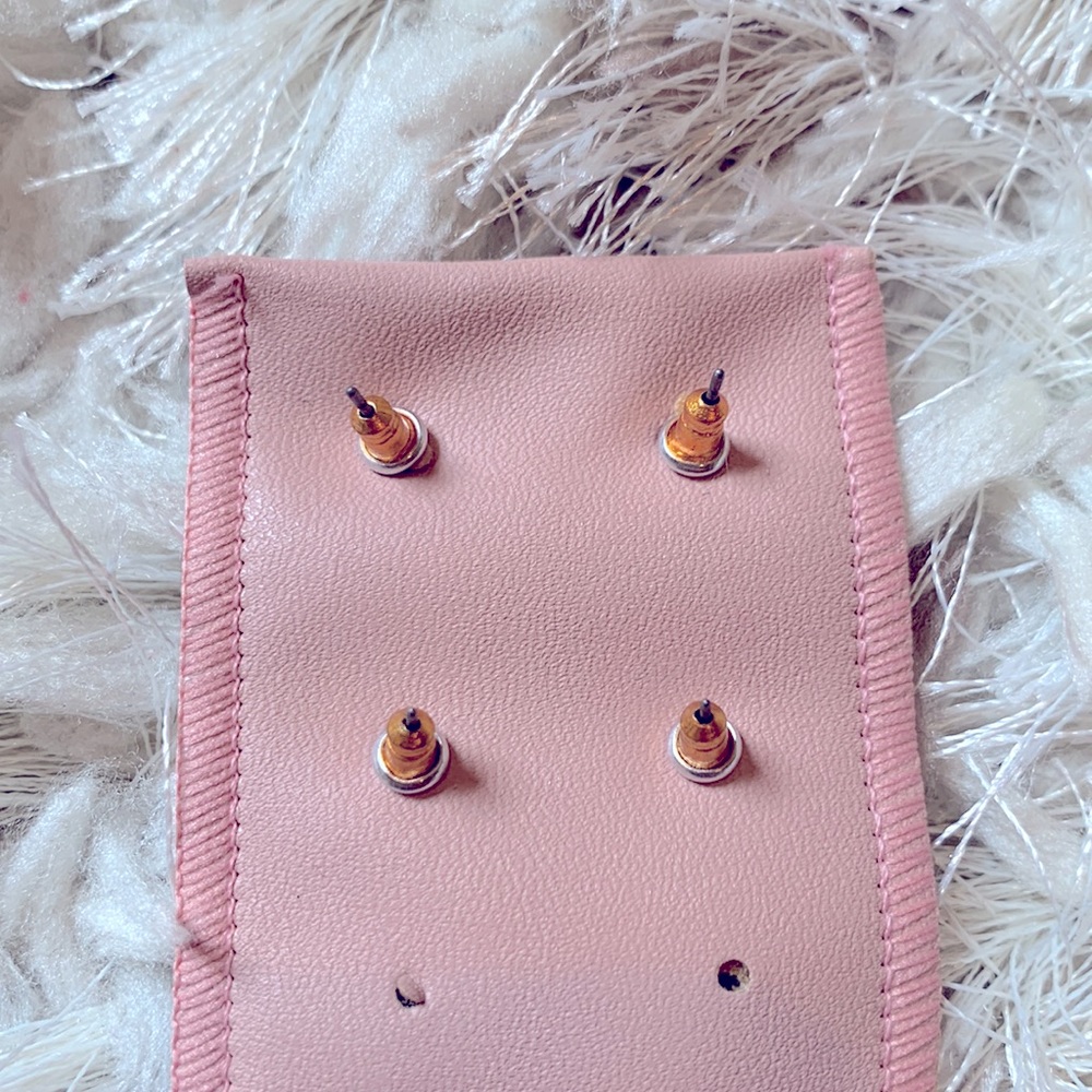 Gold plated studs. - Picture 2 of 3